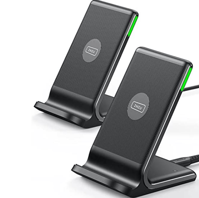 INIU I211 15W Qi-zertifiziertes kabelloses Ladegerät mit schlaffreundlichem adaptivem Licht
