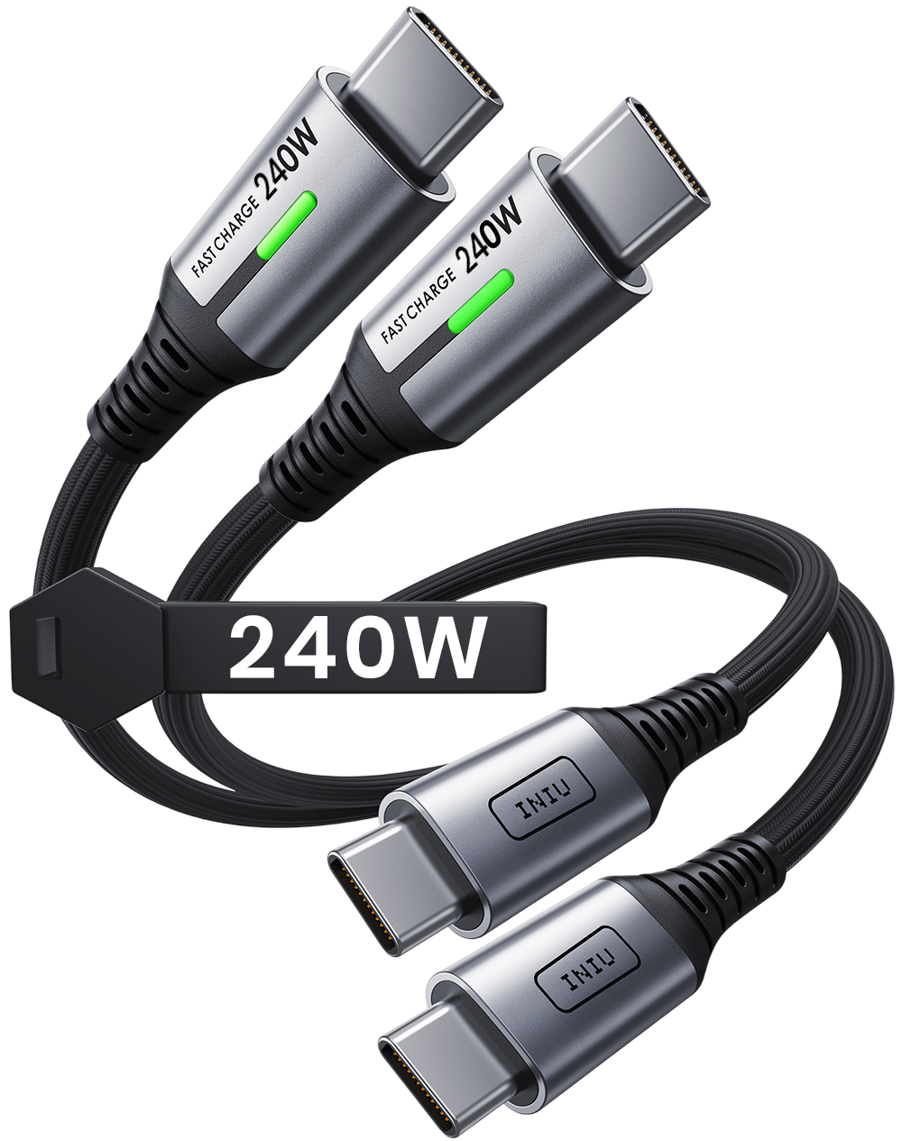 INIU Câble USB-C vers USB-C Cougar D7CC 240 W