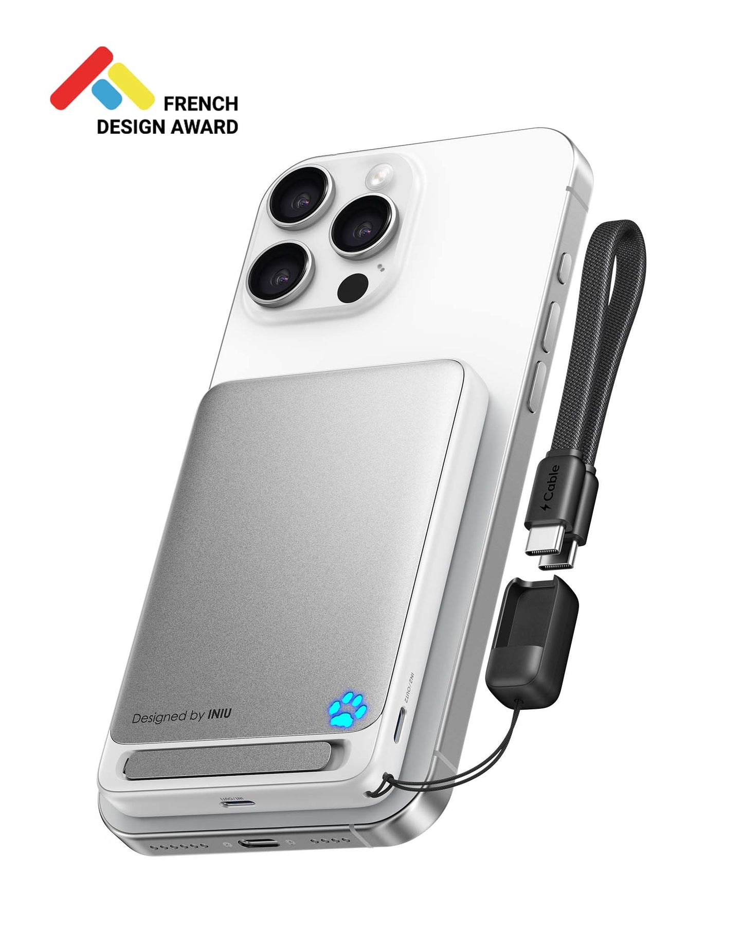 INIU SnapGo P73-E1 Wireless Charger Qi2 15W 10,000mAh