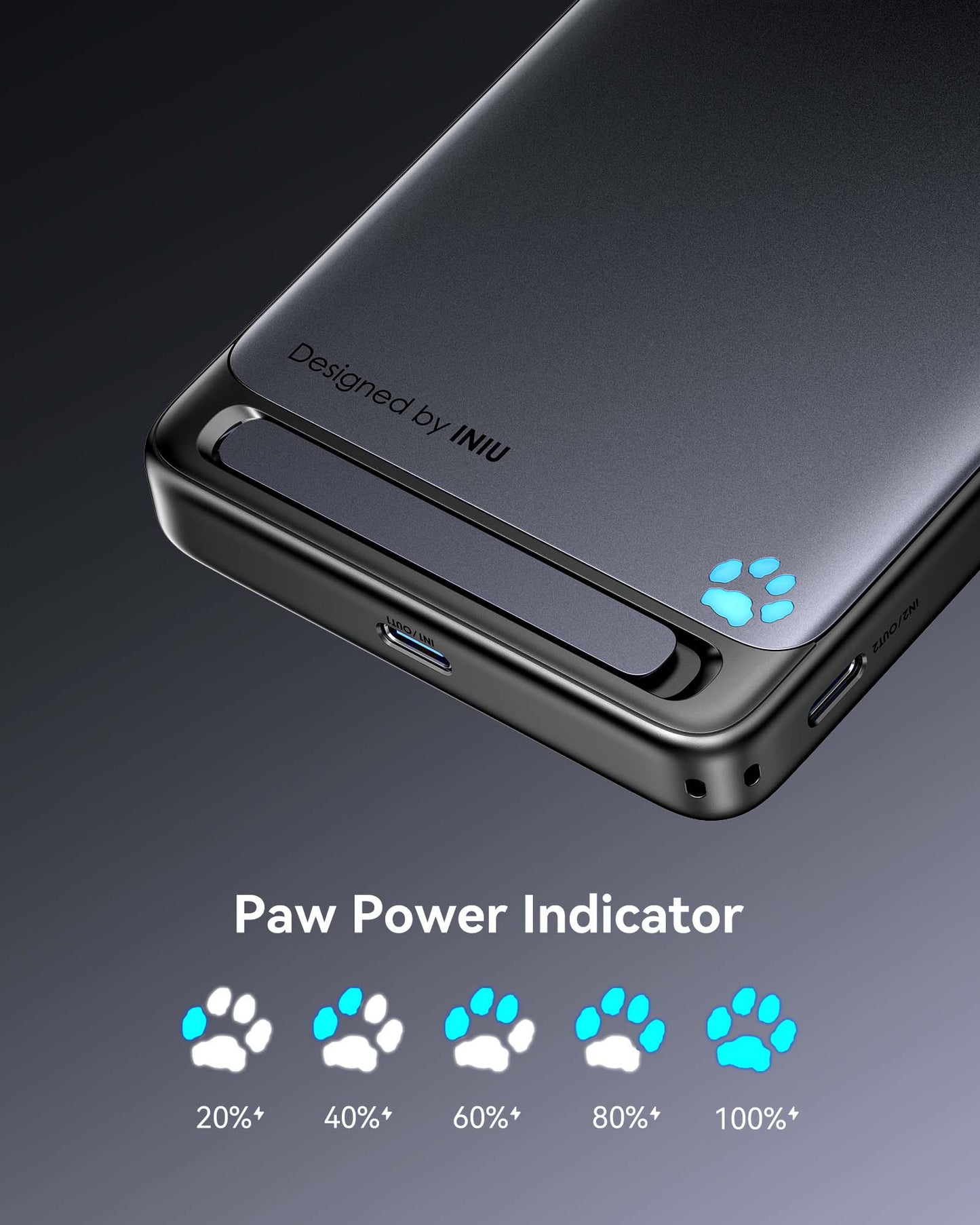 INIU SnapGo P73-E1 Wireless Charger Qi2 15W 10,000mAh