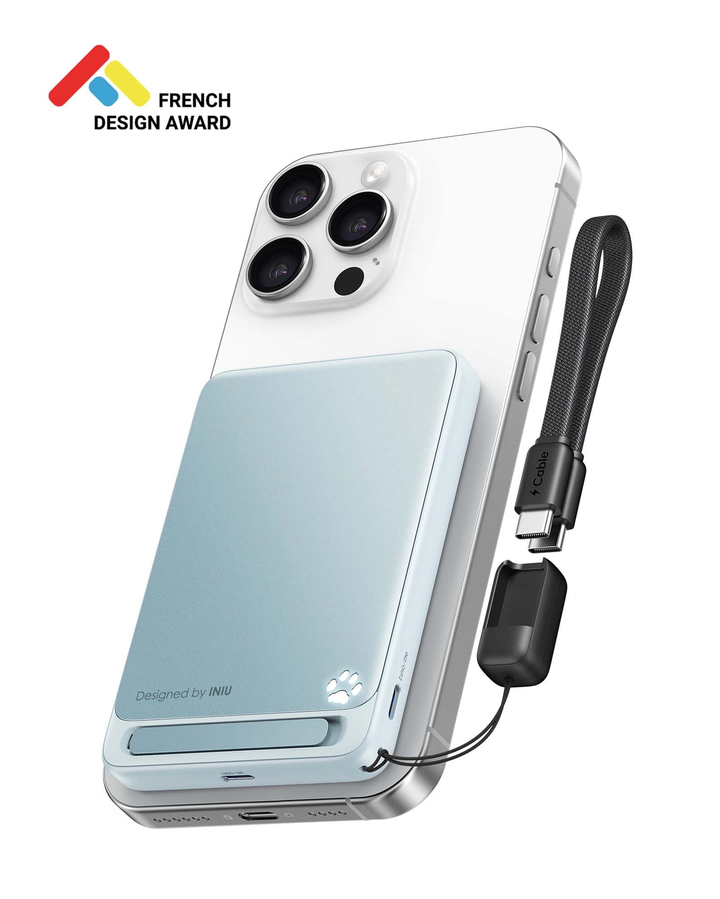 INIU SnapGo P73-E1 Wireless Charger Qi2 15W 10,000mAh