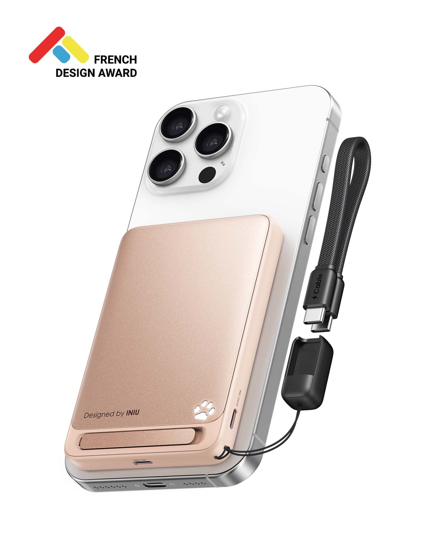 INIU SnapGo P73-E1 Wireless Charger Qi2 15W 10,000mAh