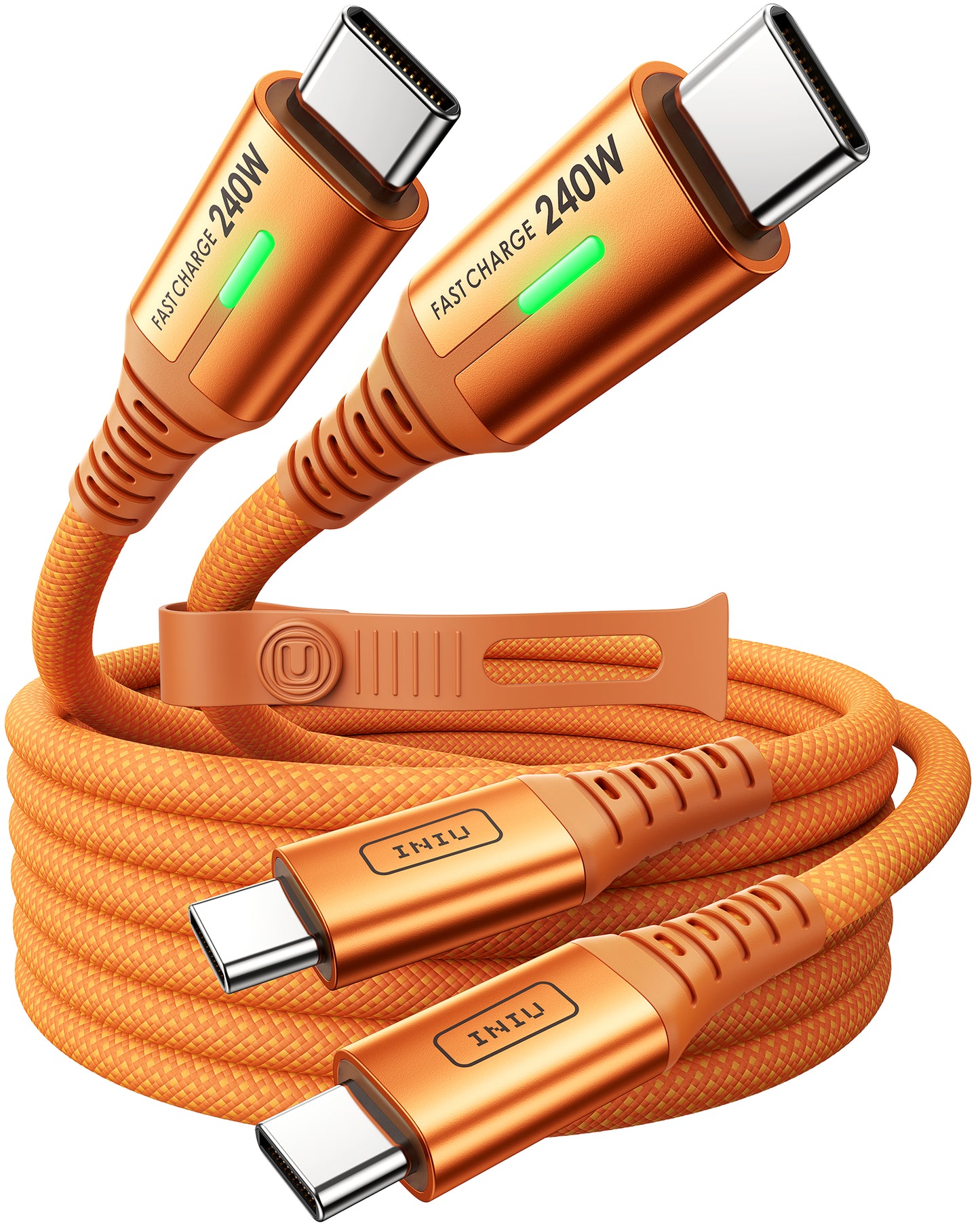 INIU D7CC USB C to C Cable 240W (6.6ft, 2-Pack)