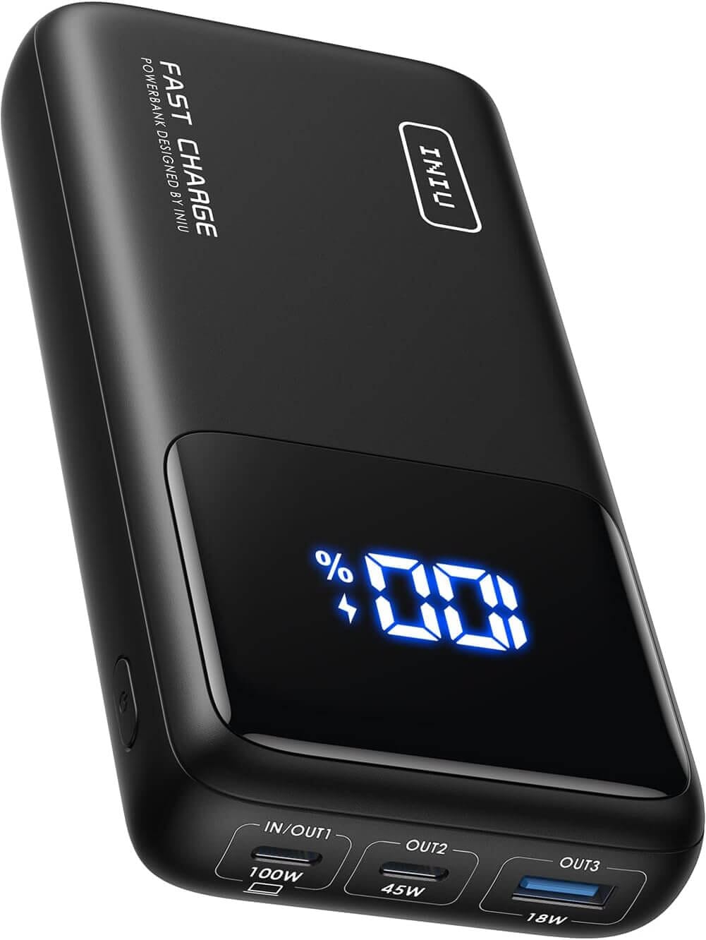 Batería externa INIU B63 100W (25000mAh)  Cargador portátil para  computadora portátil, Ipad, Iphone 13, 12, 11, pro