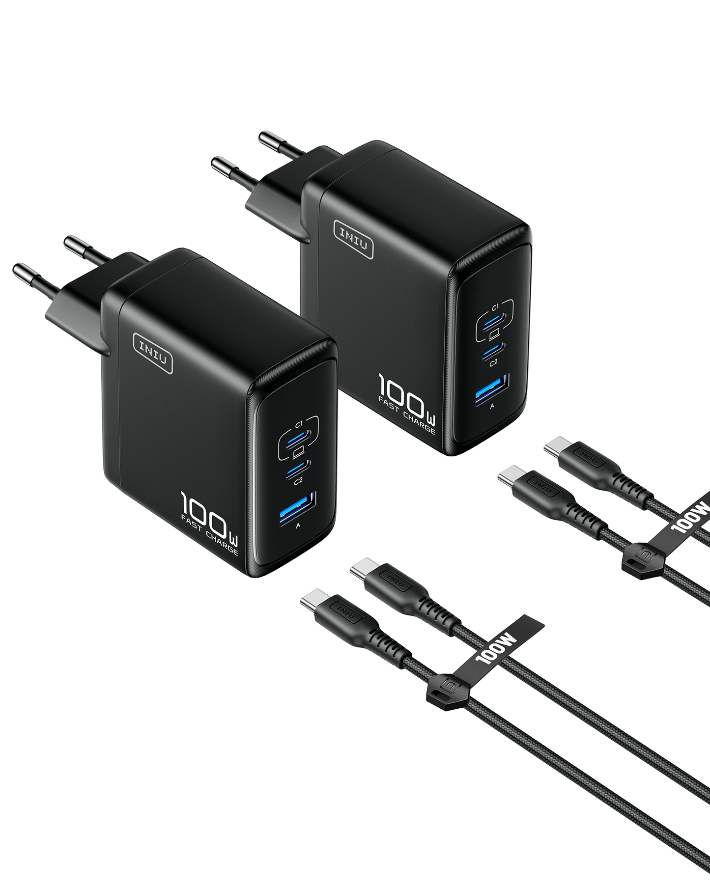 INIU A11 100W 3-Port GaN Charger