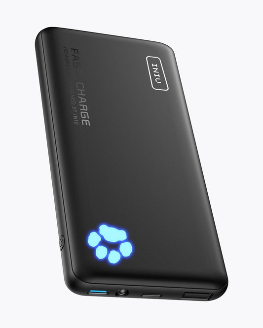 INIU Batterie externe B3 20 W PD3. 0 ultra-fine 10 000 mAh