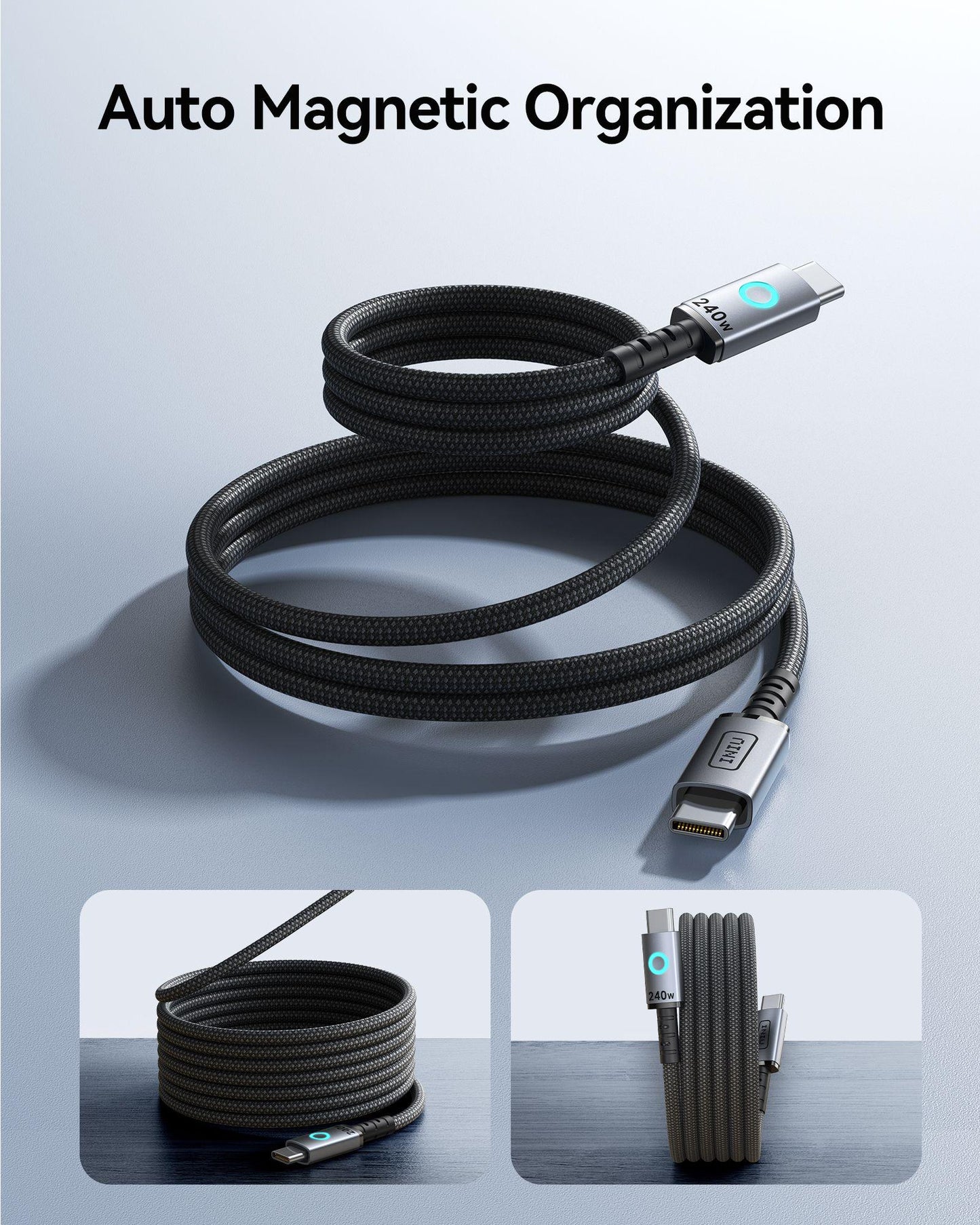Iniu C22-P1 USB C to USB C 240W Leopard Magnetic Cable