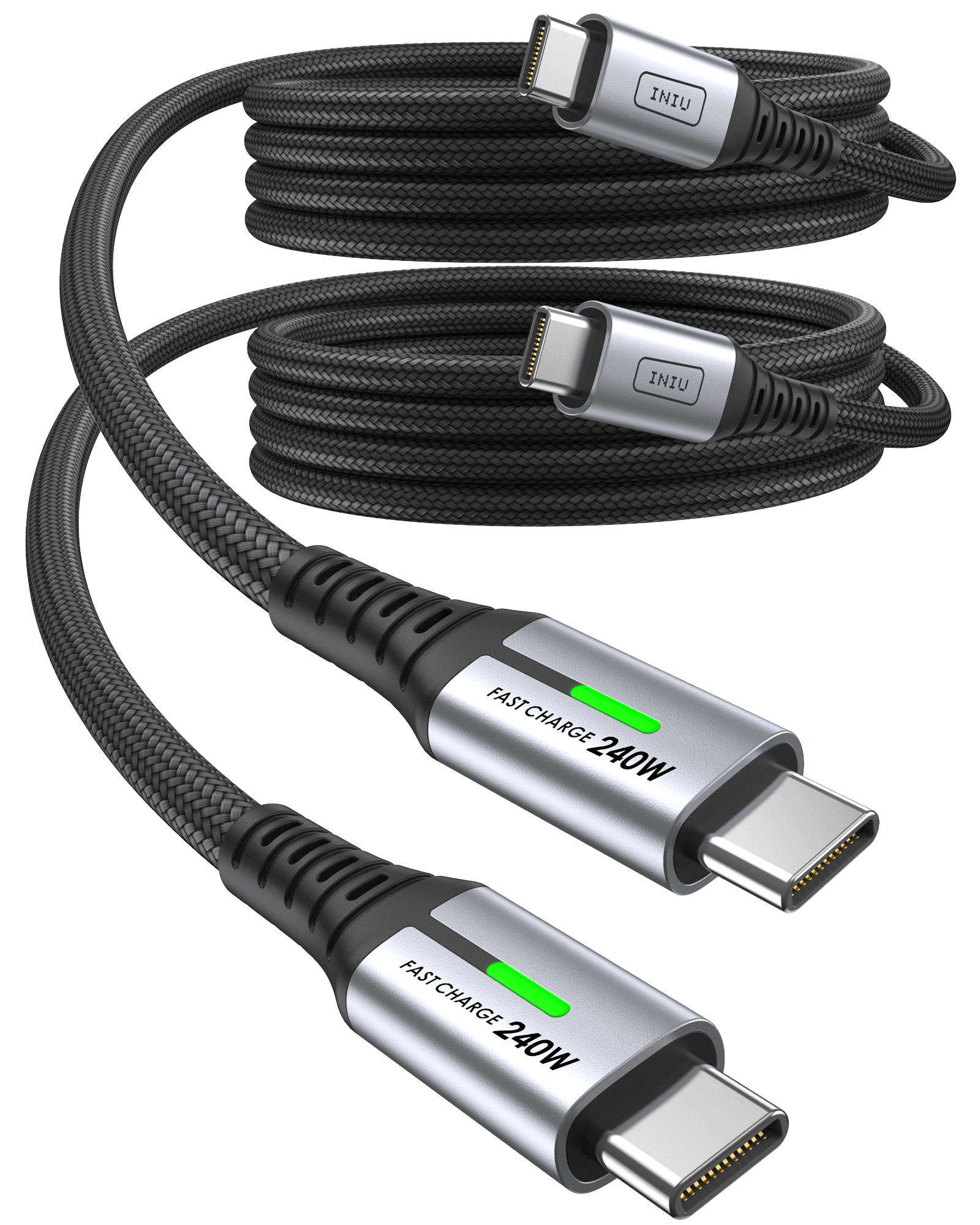 INIU D7CC USB C vers C Câble 240W (6.6ft, 2-Pack)