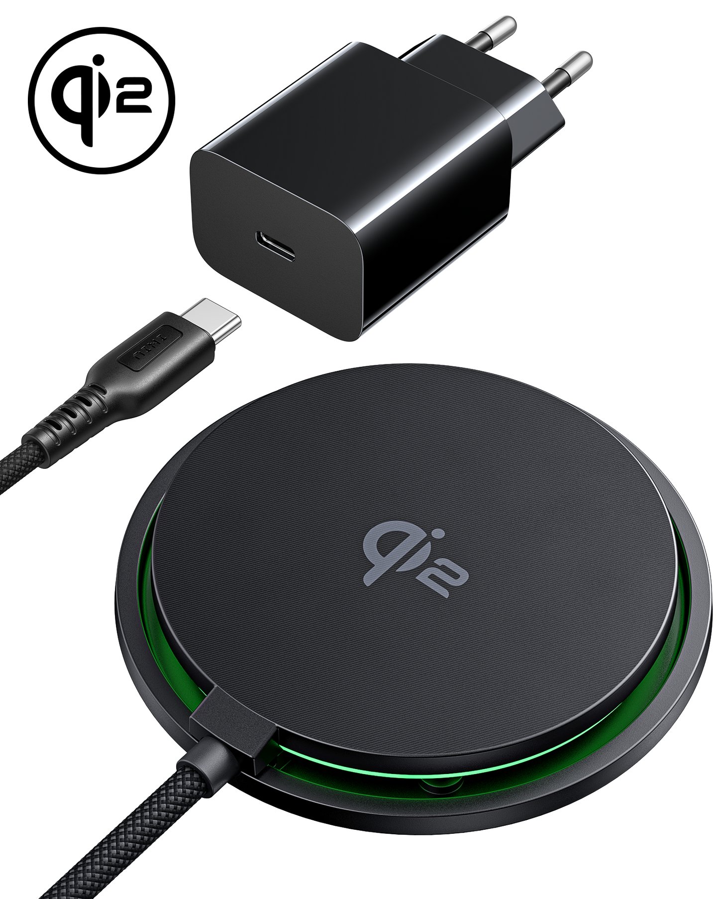 INIU SnapGo W11 Qi2 15W Magnetic LED Wireless Charger