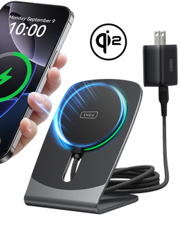INIU Cargador inalámbrico magnético SnapGo W21 Qi2 de 15 W