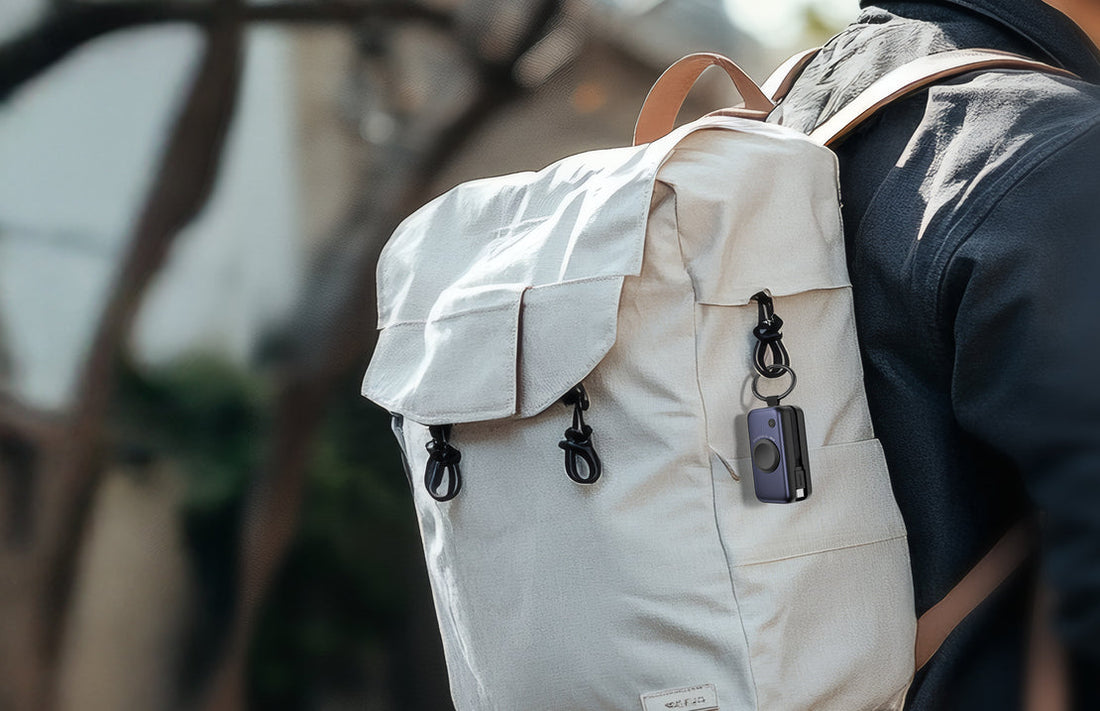 bagpacking with power bank