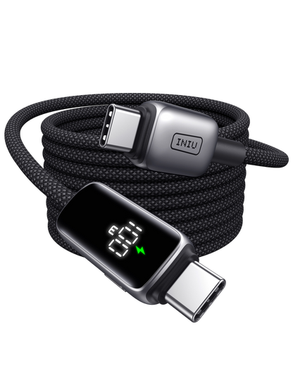INIU 100W Digital Display USB C to USB C Cable
