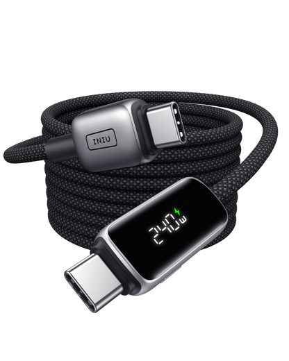 INIU 240W Digital Display USB C to USB C Cable