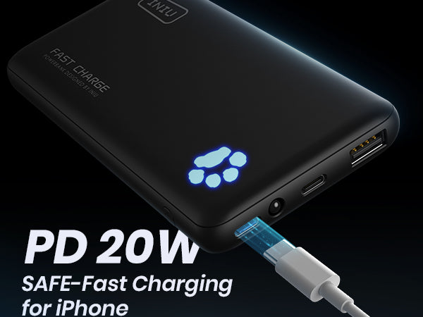 INIU B3 Power Bank, 20W PD3.0 Slimmest 10,000mAh