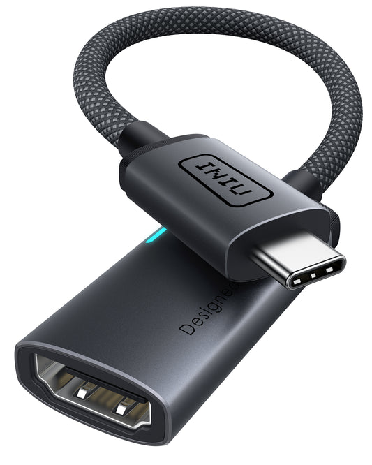 INIU Adaptador USB-C a HDMI C60 4K 60 Hz para iPhone y MacBook