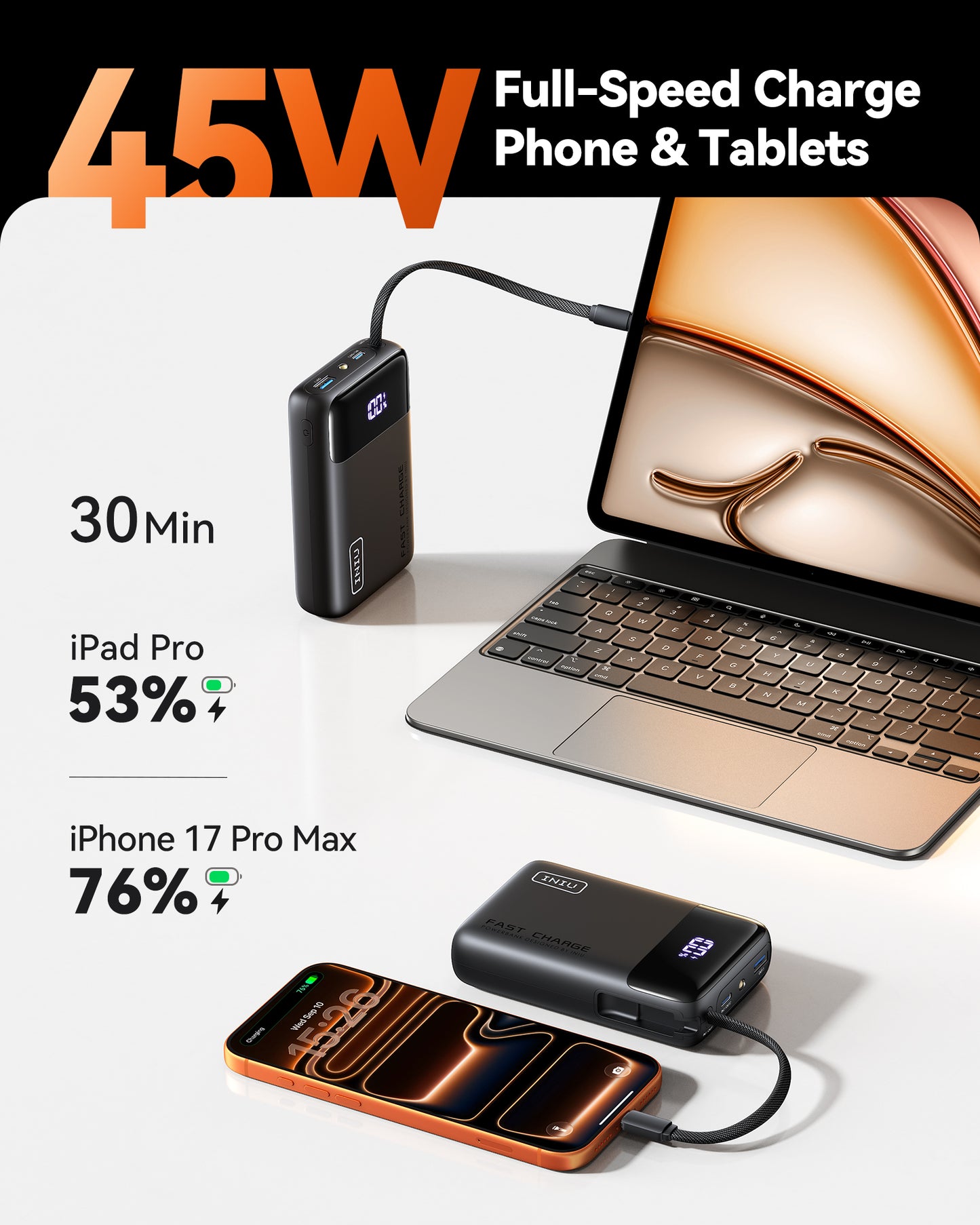 INIU Carry P51L-E2 Powerbank 45W 20000mAh