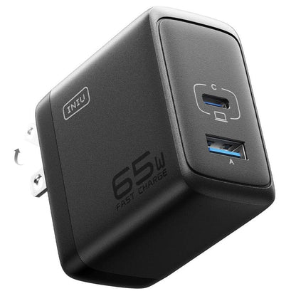 INIU 65W GaN USB-A USB-C Wand ladegerät für MacBook Pro/Air iPad iPhone Steam Deck und mehr