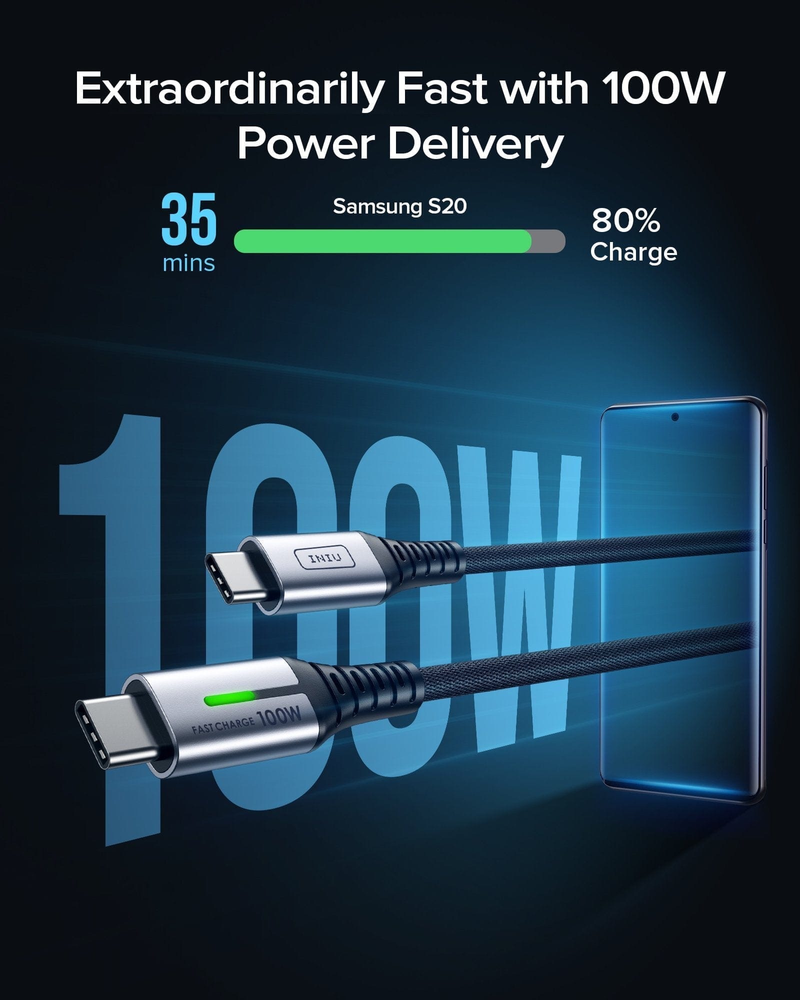 Extraordinarily Fast with 100W Power Delivery