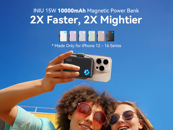 INIU Pawsible P43-E1 Power Bank Qi2 15W 10,000mAh Magsafe
