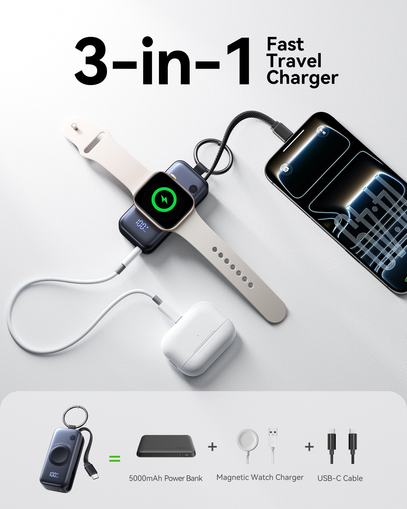 INIU Powerbank SnapGo P81-E1 do iWatcha 5W 5000mAh