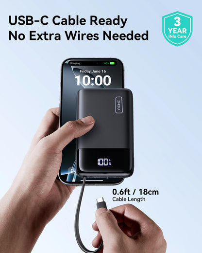 INIUキャリーP51L-E1 パワーバンク 22.5W 20000mAh