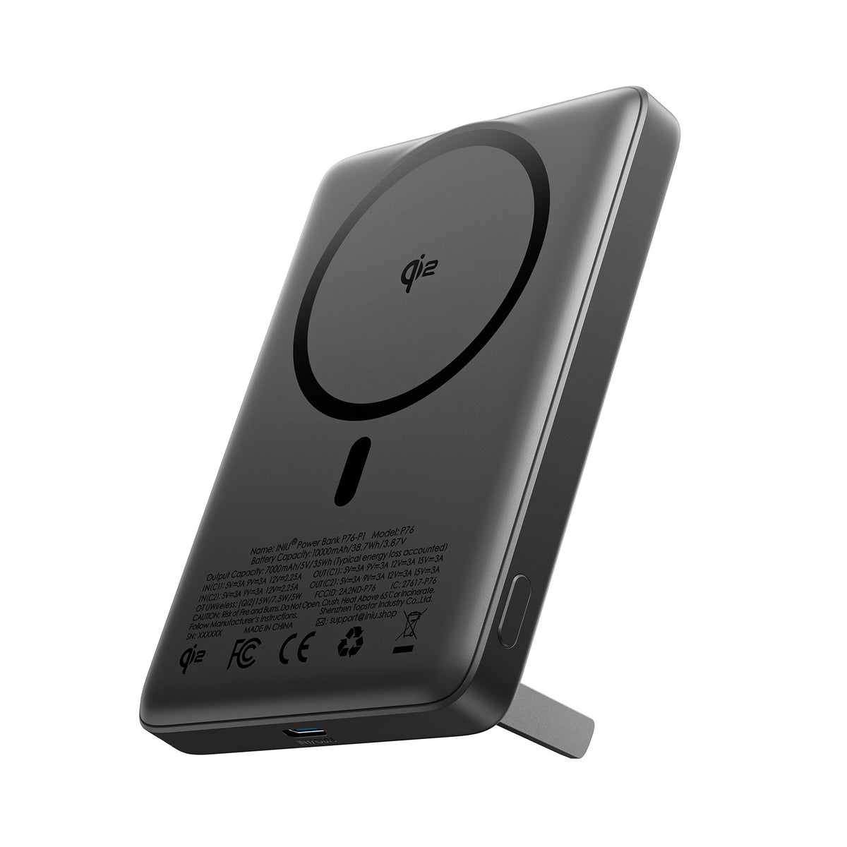 INIU Batterie externe magnétique Qi2, le chargeur portable 10 000 mAh le plus fin du marché