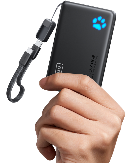 INIU Pawsible P41 Power Bank, Fast Charge, 45W, 10000mAh
