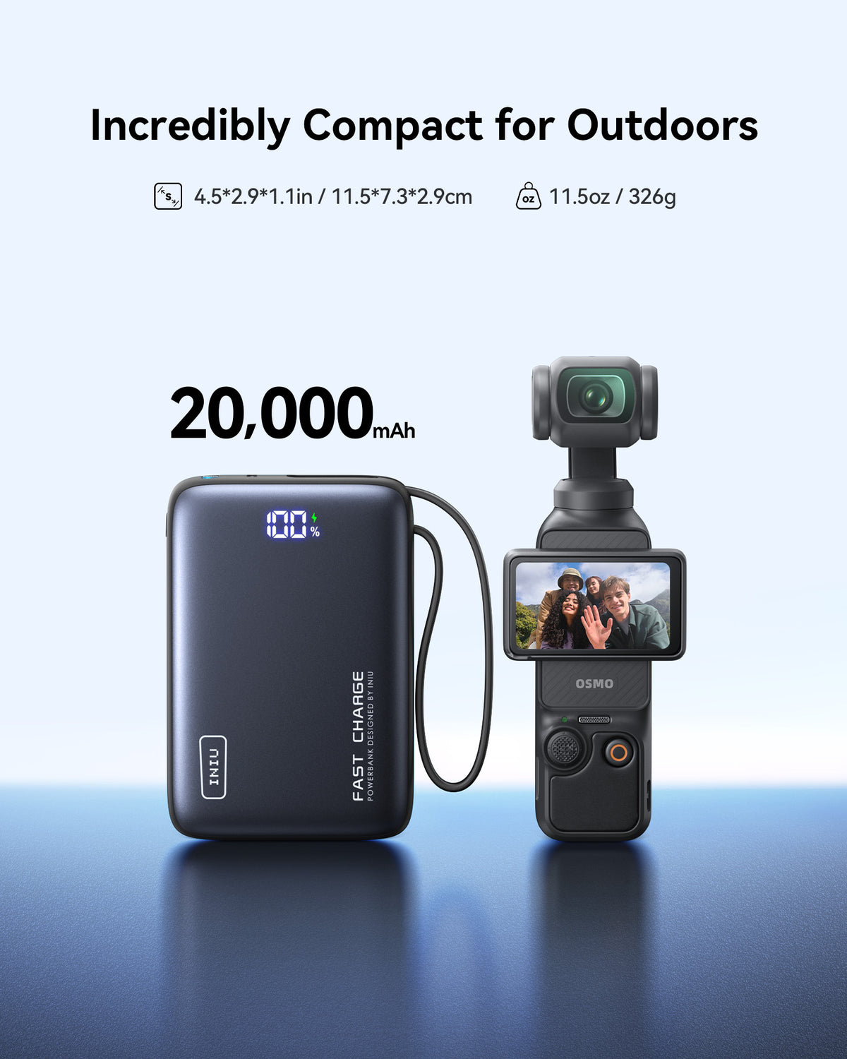 INIU Carry 行動電源 20000mAh 20W