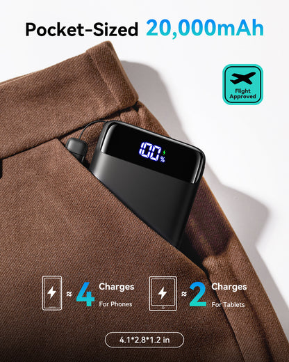 INIU Carry P51-E2 Power Bank 22.5W Smallest 20000mAh