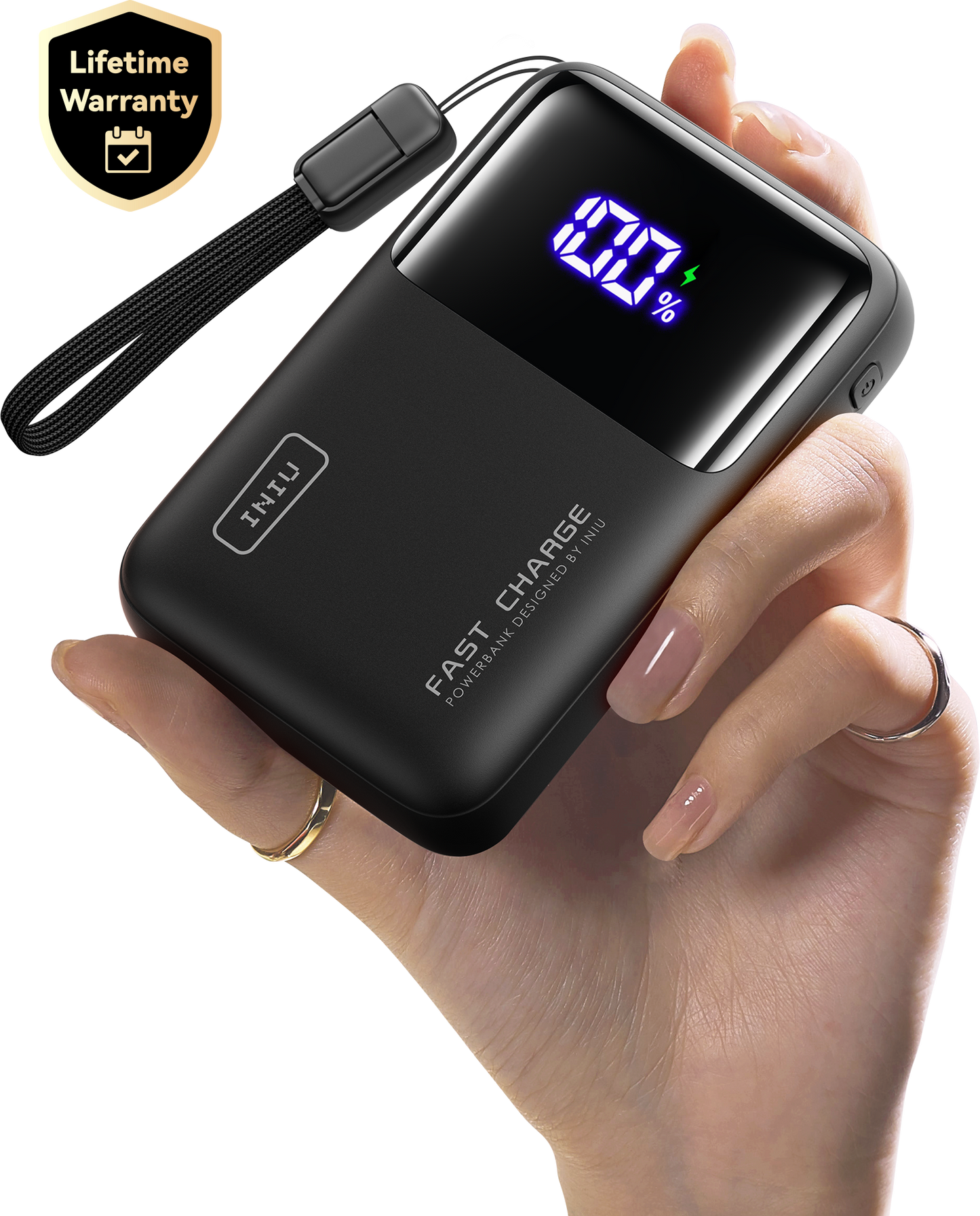 Banco de energía INIU Cougar P62-E1, el más pequeño, 65 W, 20 000 mAh