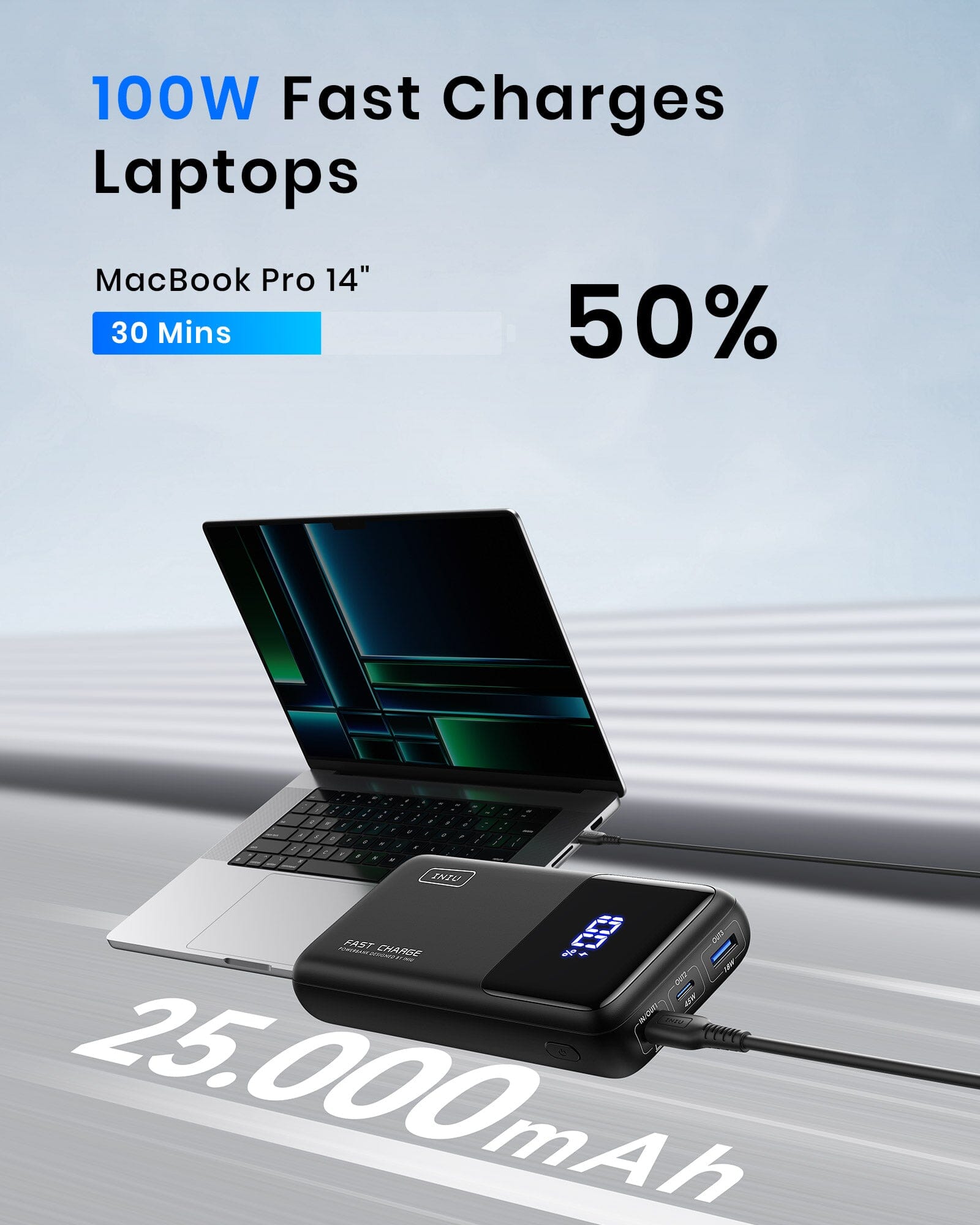 Power banks to charge laptops online