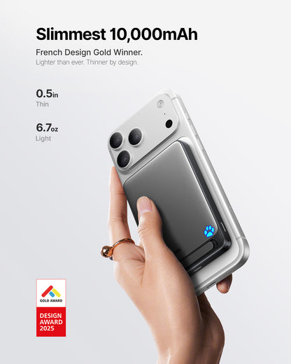 INIU SnapGo P73 Qi2 15W Magnetische Slim Powerbank | 10000mAh