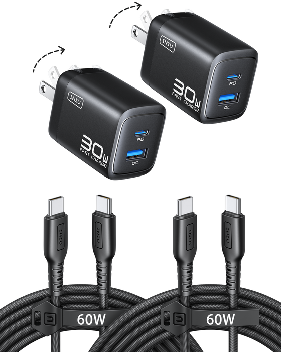 INIU A12 30W Dual Port Charger(2-Pack)