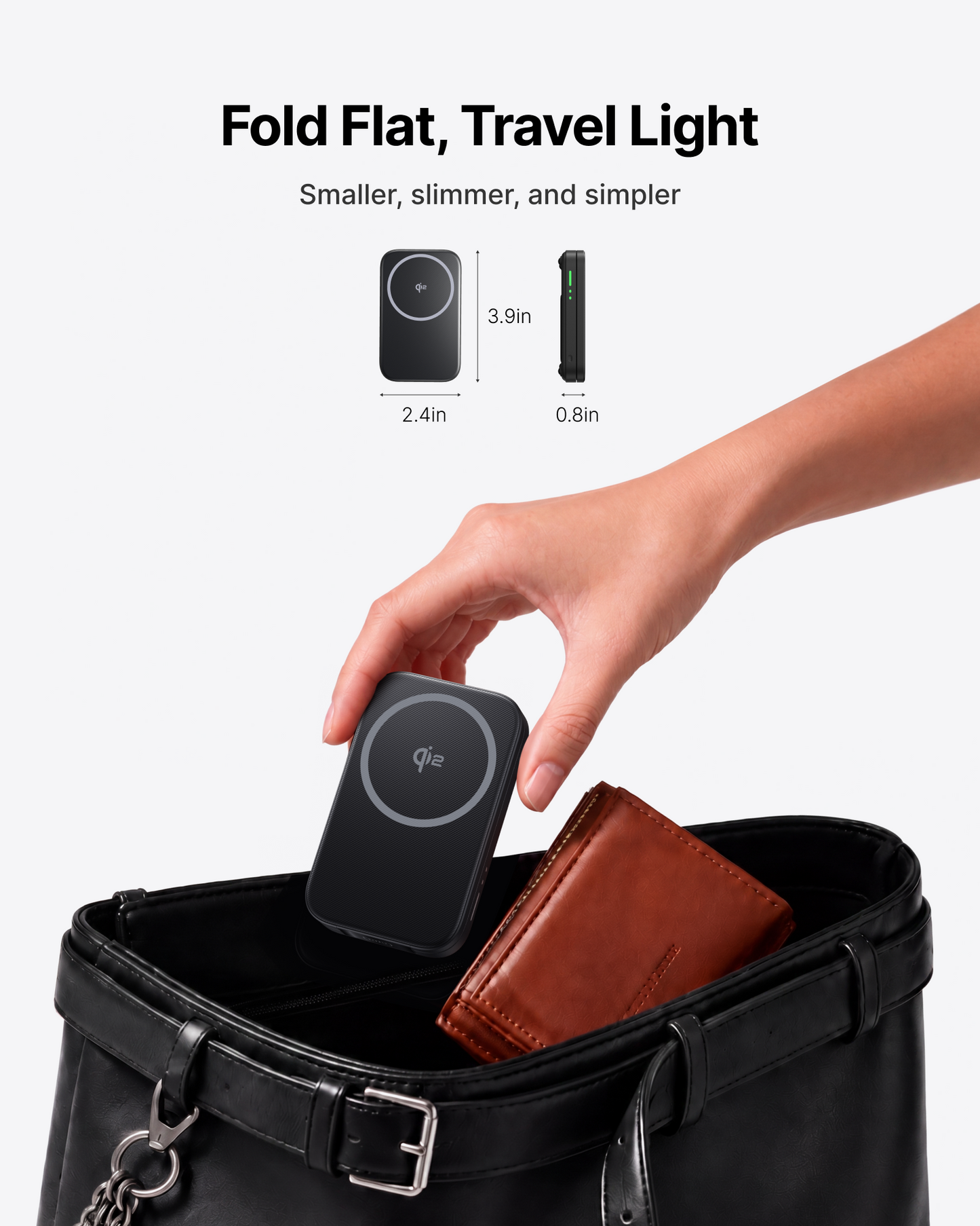 INIU SnapGo W31 Qi2 15W 三合一磁吸折疊無線充電器