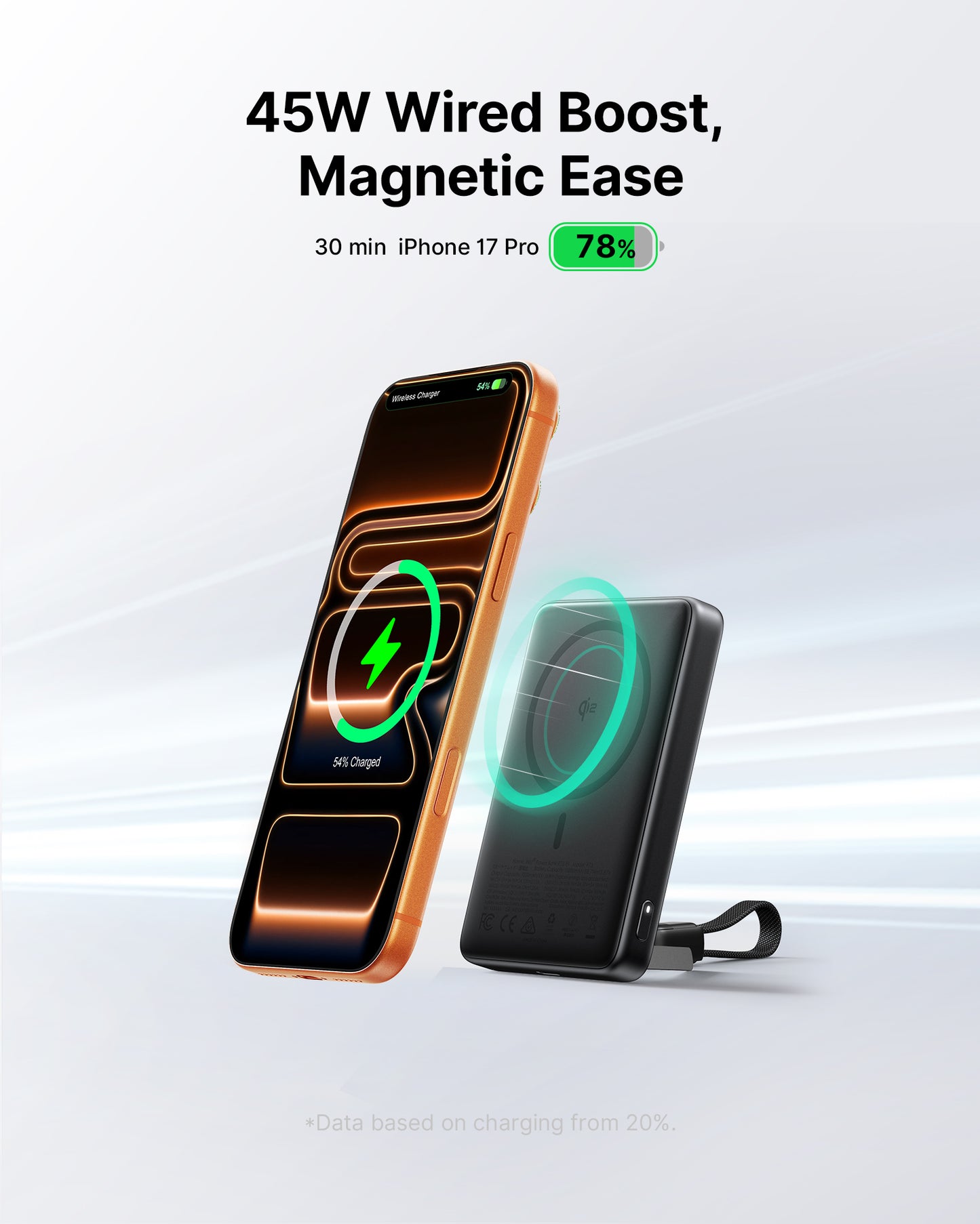 INIU SnapGo P73 Qi2 15W Magnetische Slim Powerbank | 10000mAh
