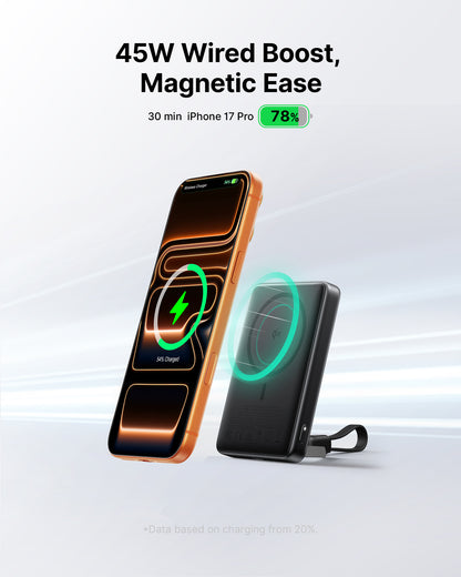 INIU SnapGo P73 Qi2 15W Magnetische Slim Powerbank | 10000mAh