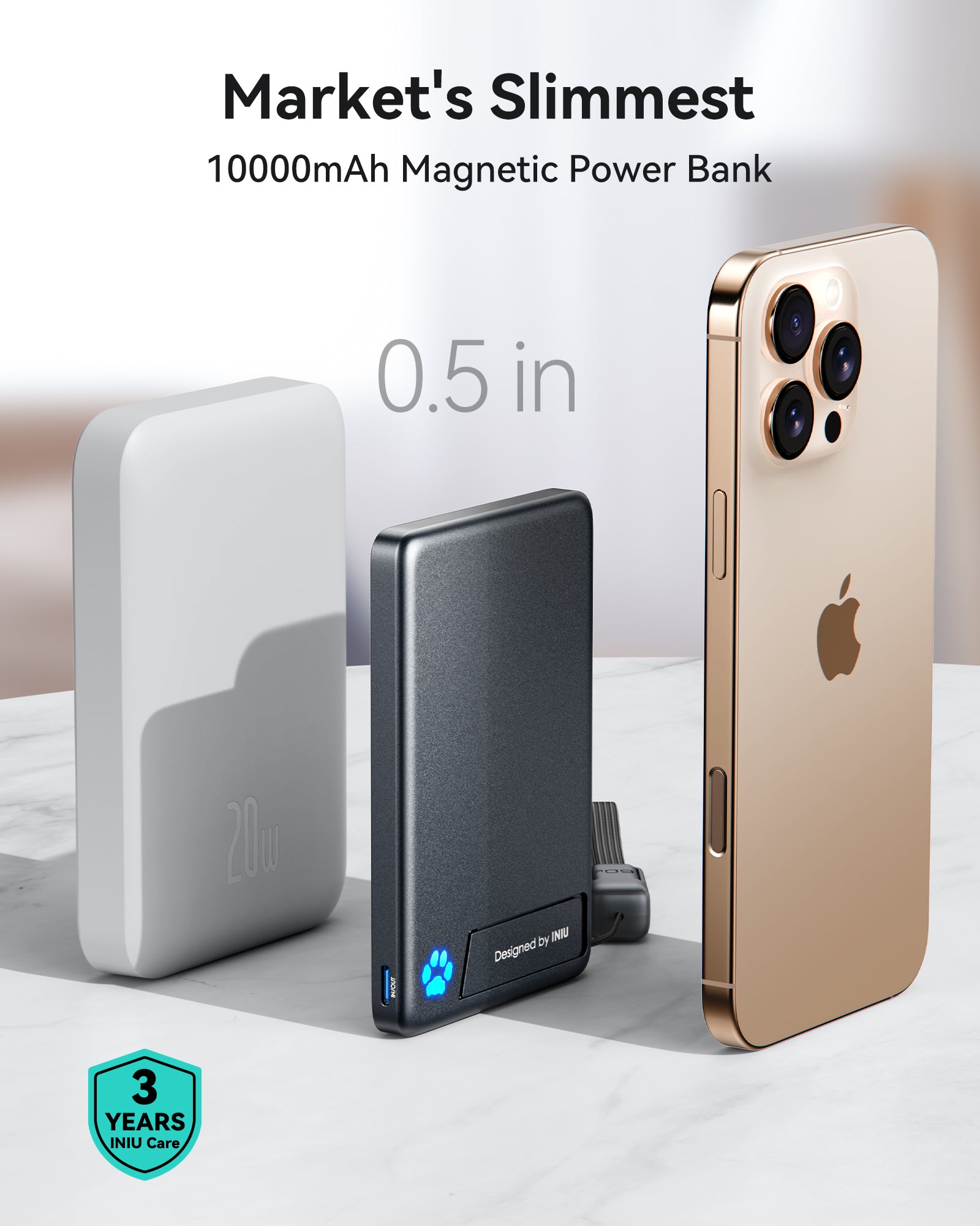 [New] Chargeur sans fil INIU SnapGo P73-E1 Qi2 30W 10000mAh