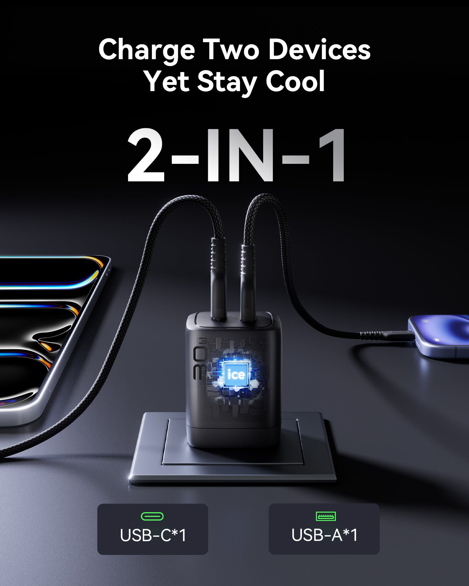 [New] INIU A12-E1 Dual Port Charger 30W