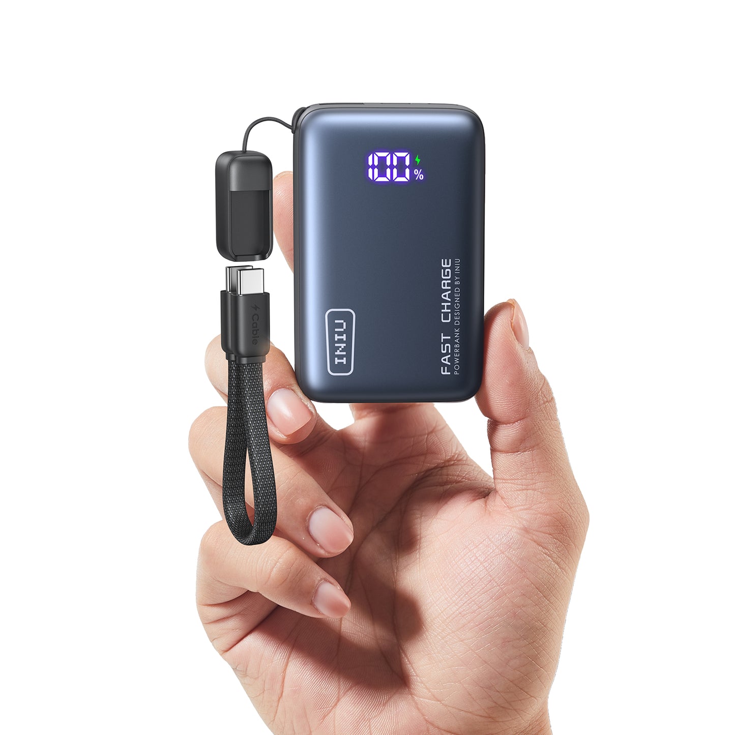 INIU Chargeur portable, batterie externe de 10 000 mAh PD 45 W, format de paume