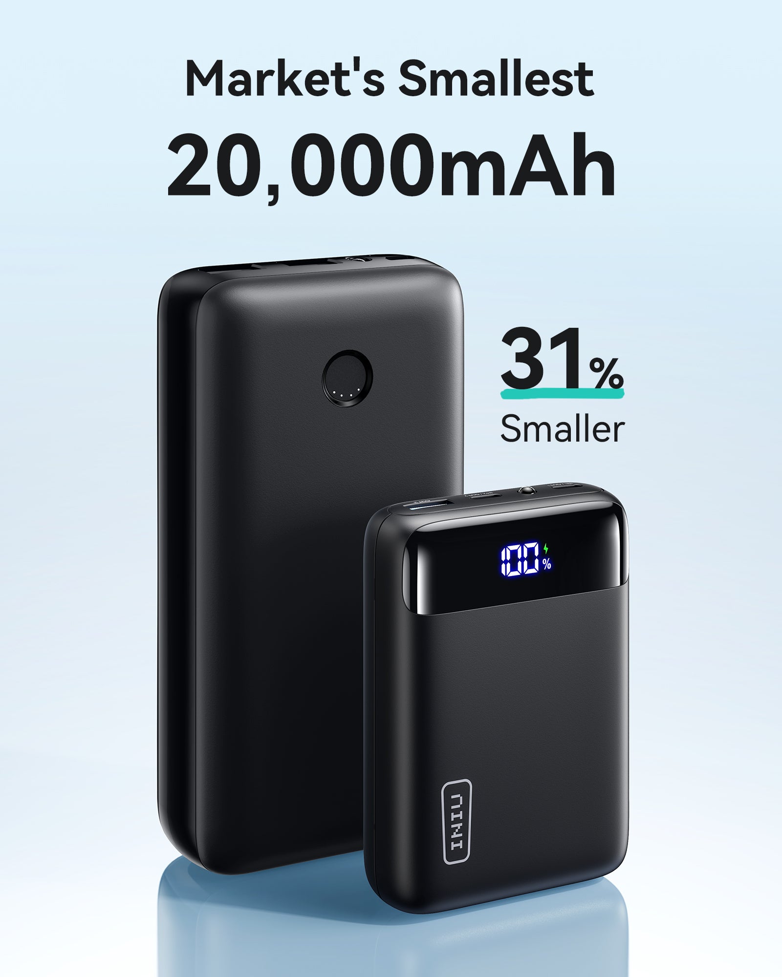 [New] Batterie externe INIU Carry P51-E2 22, 5 W la plus petite 20 000 mAh