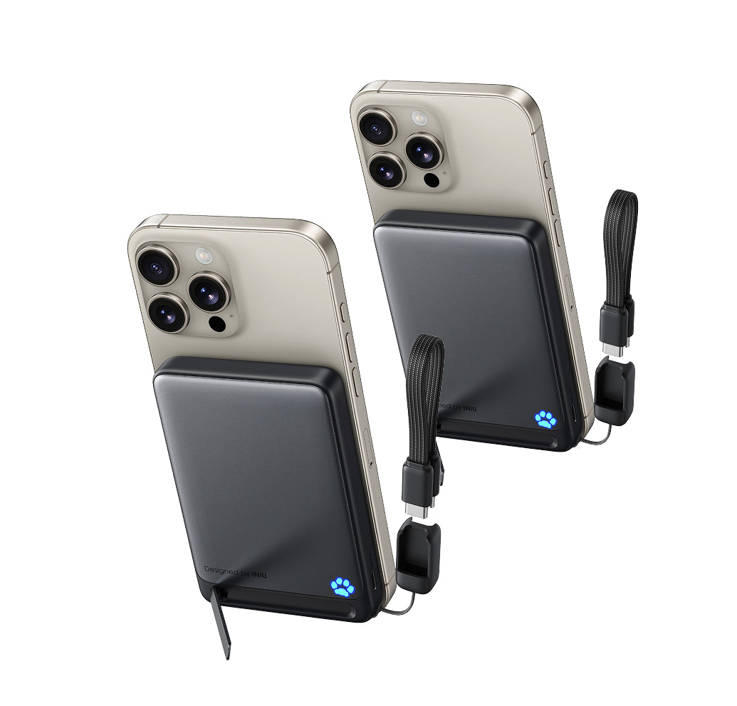 INIU P73-E1 Wireless Charger Qi2 15W 10000mAh (2-Pack)