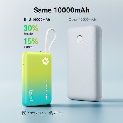 INIU Pawsible P41L-E2 Power Bank Slimmest 45W 10000mAh (2-Pack)