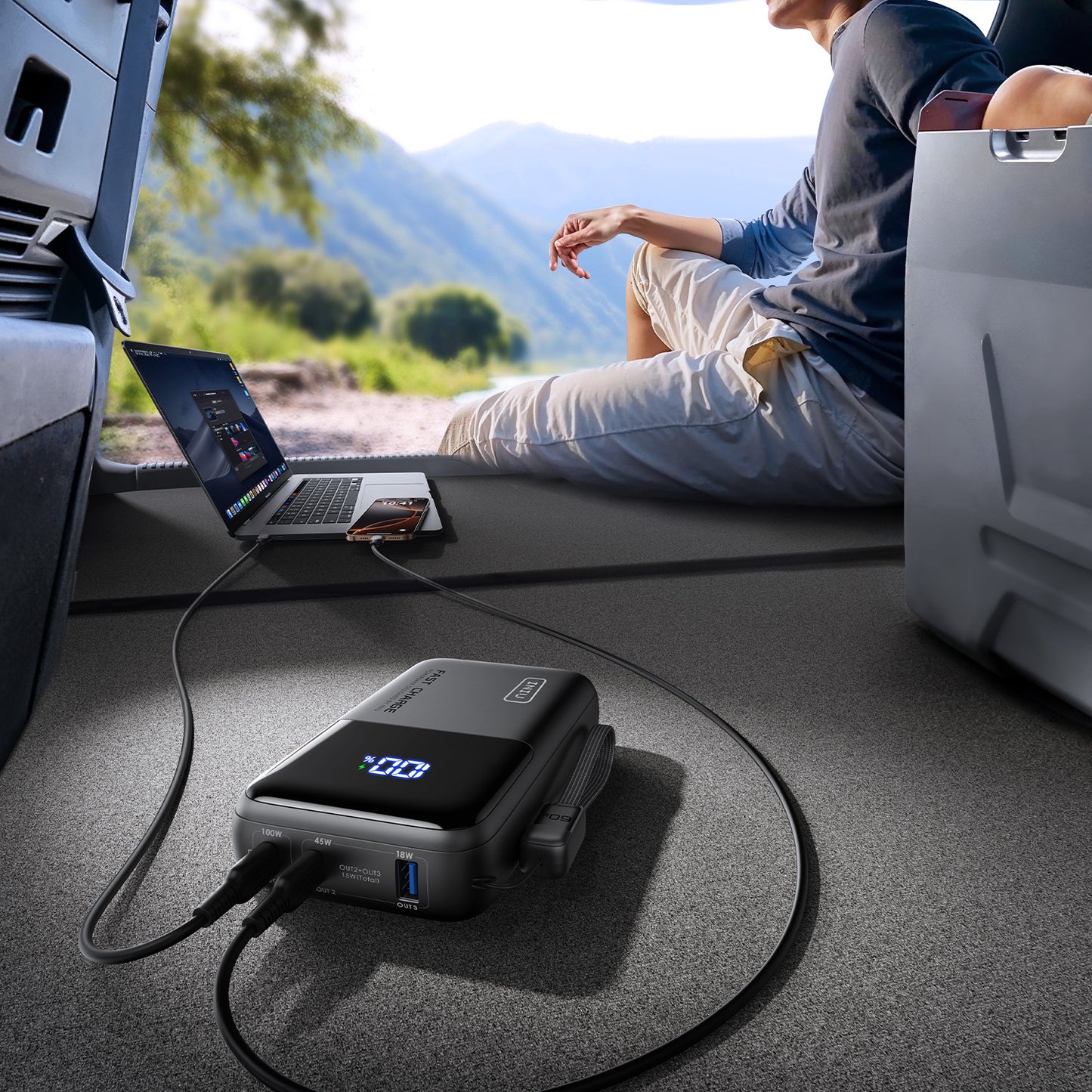 Batterie externe INIU Cougar P63-E1 la plus petite 100 W 25 000 mAh