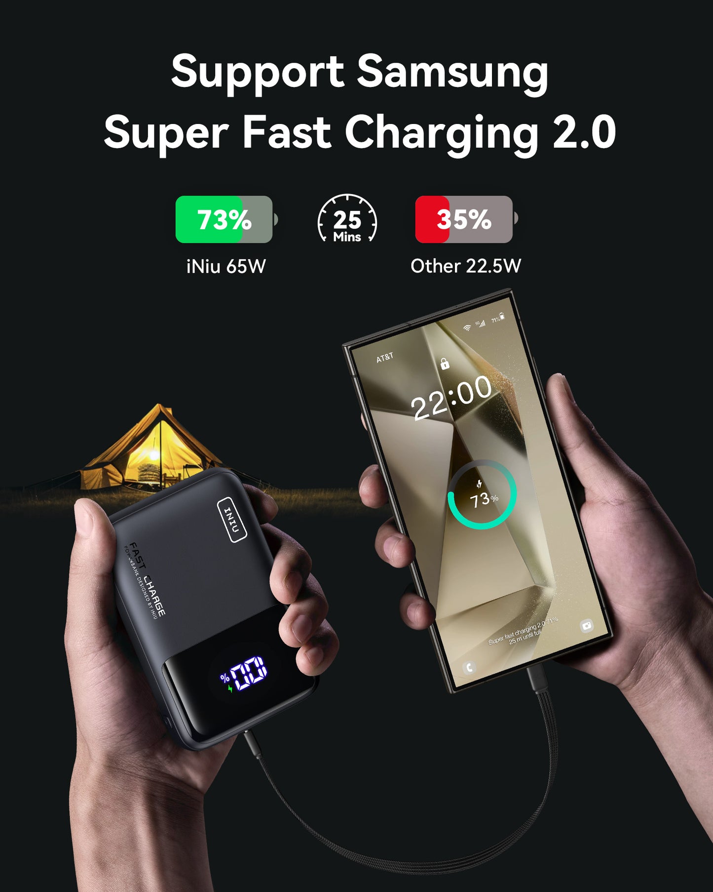 INIU P62-E1 Power Bank Black