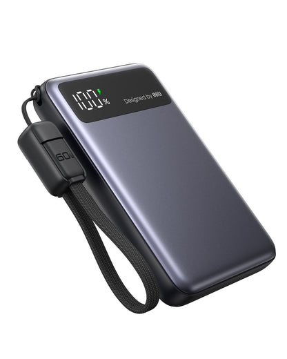 INIU Chargeur portable, batterie externe fine 10 000 mAh PD 45 W