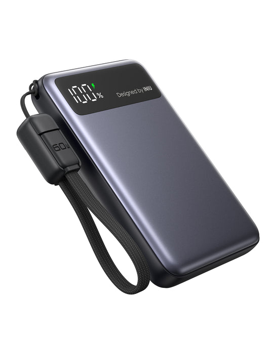 INIU Chargeur portable, batterie externe fine 10 000 mAh PD 45 W