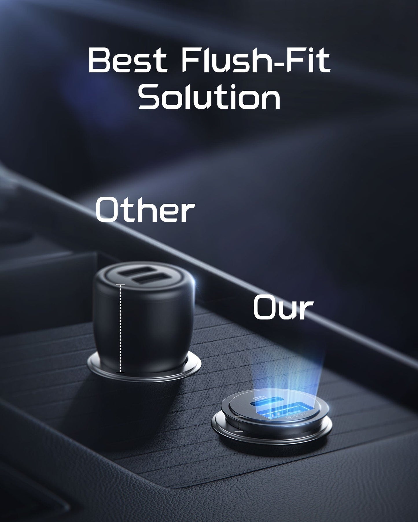 INIU I710 2-Port Fast Car Charger 60W