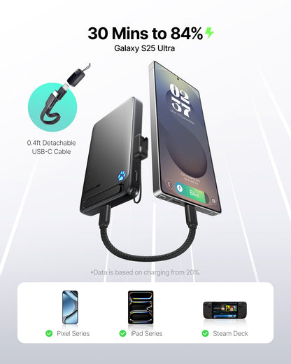 INIU SnapGo P73 Qi2 15W Magnetische Slim Powerbank | 10000mAh