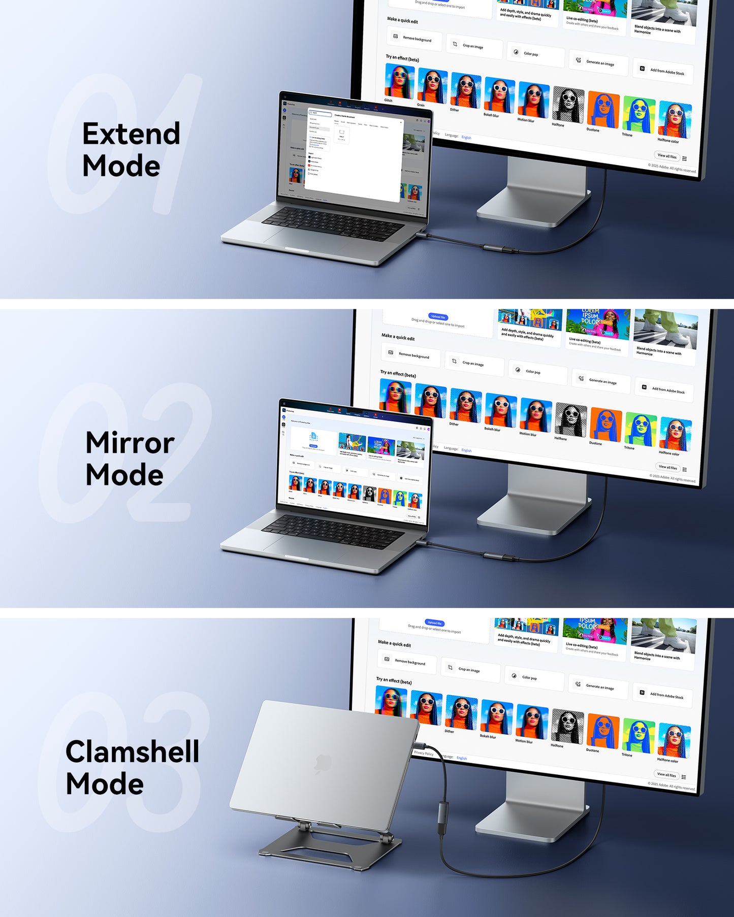 INIU Adaptador USB-C a HDMI C60 4K 60 Hz para iPhone y MacBook