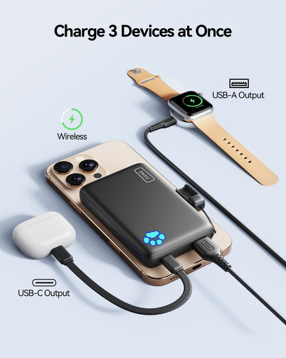 INIU Pawsible P43-E1 Power Bank Qi2 15W 10,000mAh Magsafe